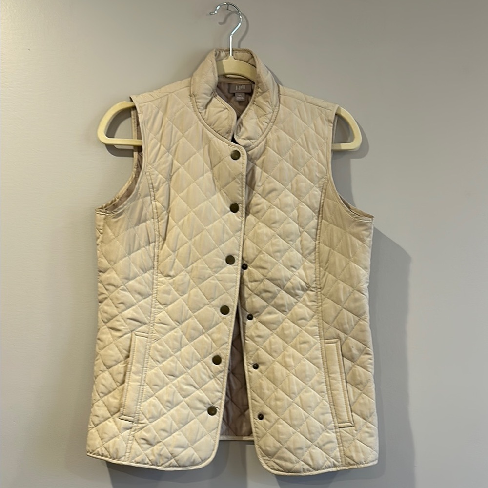 Quilted Beige Vest